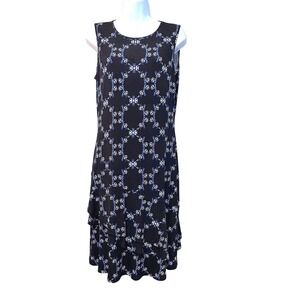 Womens Floral Midi Dress S Petite Tiered Cocktail Fairy Grunge‎ Stretch Holiday